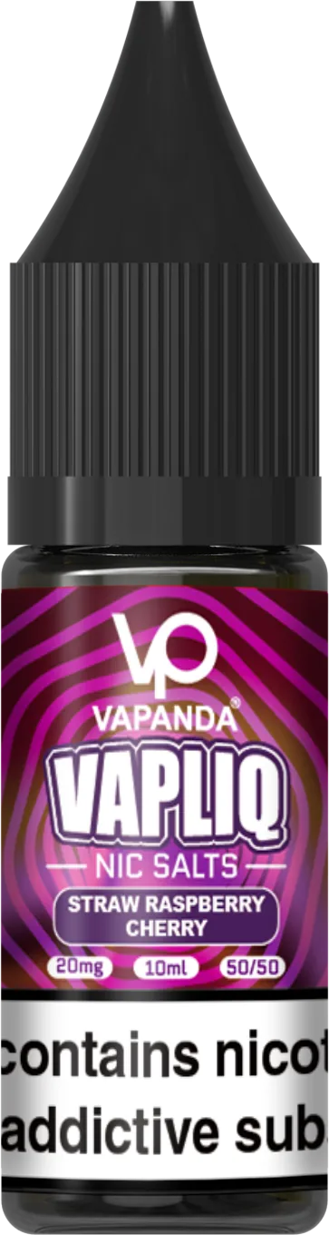Straw Raspberry Cherry - VAPLIQ E-Liquid - Einweg-E-Zigarette